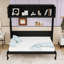 Grand lit escamotable avec armoires de rangement, noir-534152783-534152781