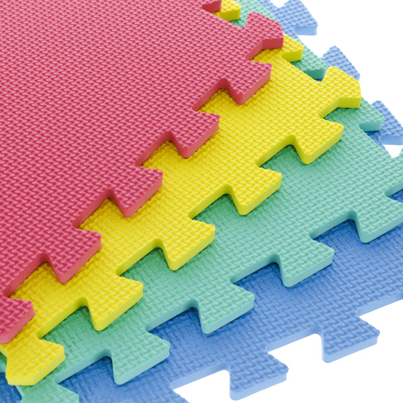 Multicolor EVA Foam Interlocking Exercise and Play Mat Set