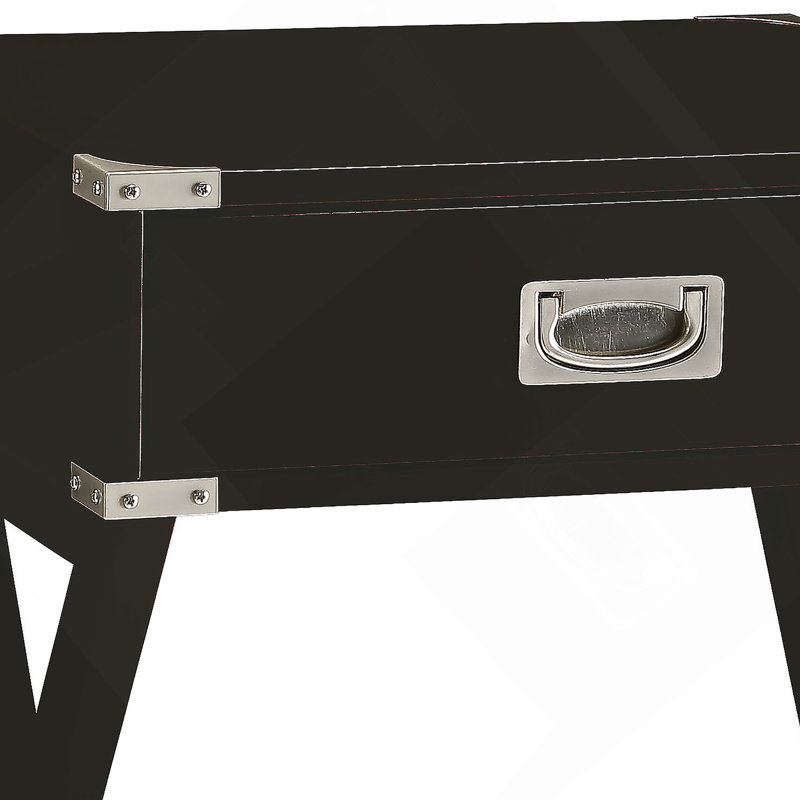 Table d'appoint à finition noire, Noir