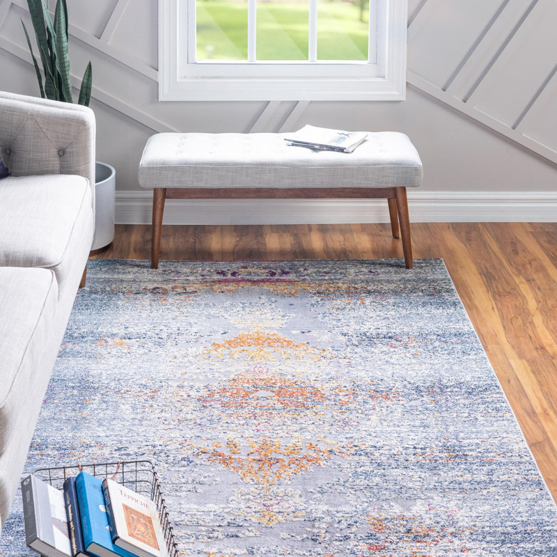 Oriental Indoor Rug, Rectangle 4'1" x 5'9"