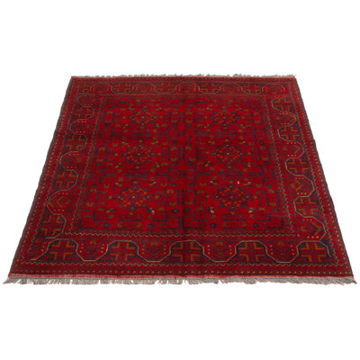 Kaleigha One-of-a-Kind 5'1" X 6'5" New Age Wool Area Rug in Red