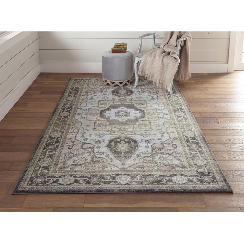 Tapis gris anthracite Reimer, Rectangle 8 pi x 11 pi