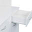 70,87 "de hauteur avec garde-robe et armoire de cuisine, avec 6 portes, 1 tablette ouverte et 1 tiroir pour la chambre à coucher, blanc-781188652
