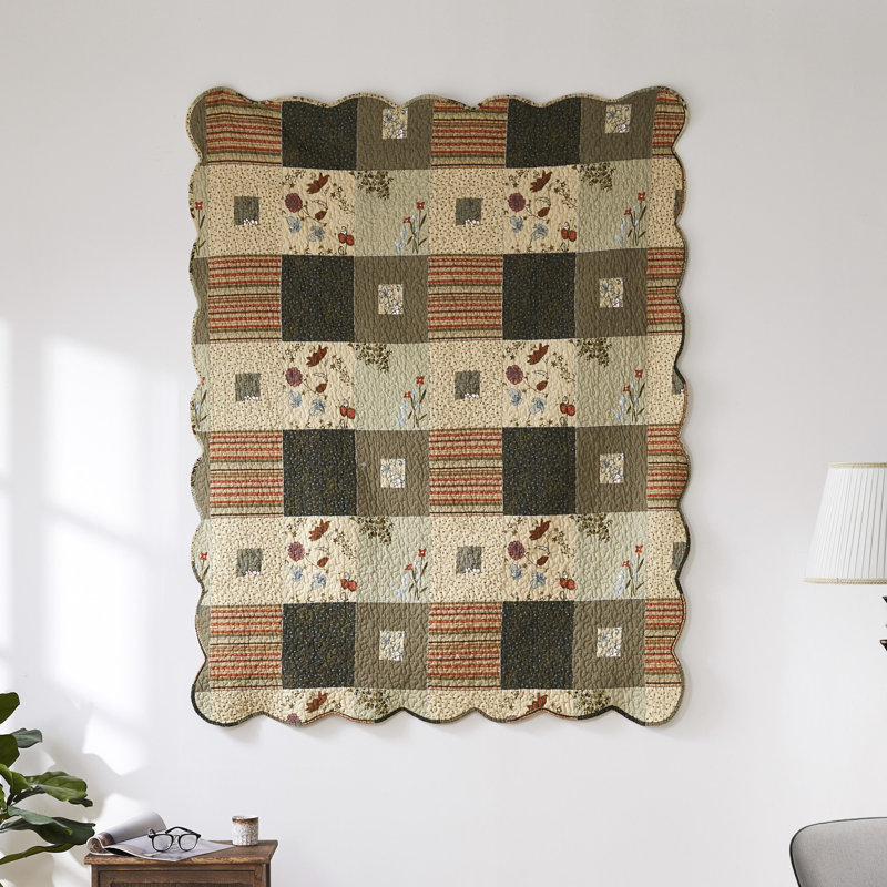 Greenland Home Fashions Sedona Throw – 50" x 60" Southwestern Cotton Quilted Blanket for Cozy Layering