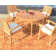 Grade-A DIY 11.5" x 11.5" Teak Wood Interlocking Deck Tile in Natural