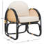 Chaise d'appoint avec coussin Claudetta