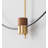 Golden Metal Solid Wood Round Wall Clocks-110586097