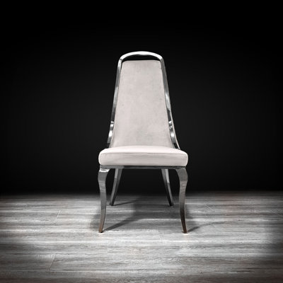 19'' H Velvet Upholstered Side Chair