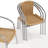 Arthor Aluminum and Rattan Commercial Indoor-Outdoor Restaurant Stack Chair-2051792554