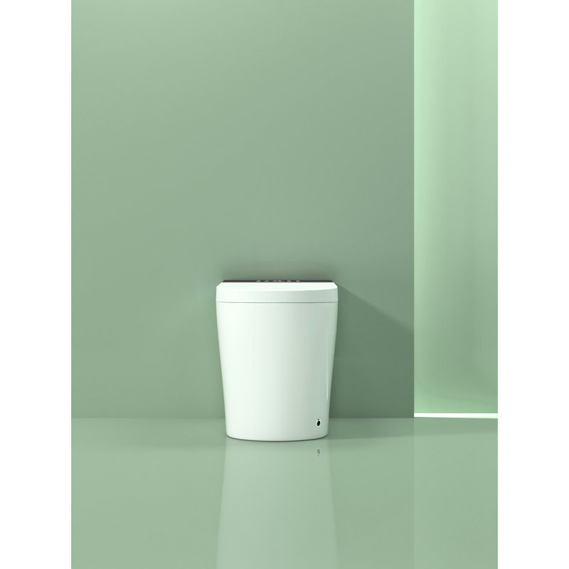 Fonction de bidet moderne et intelligente - ouverture / fermeture automatique, chasse d'eau, siège chauffant, salle de bain compacte à air chaud et sec