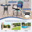 Tabouret de bar 25 "avec coussin Aivils
