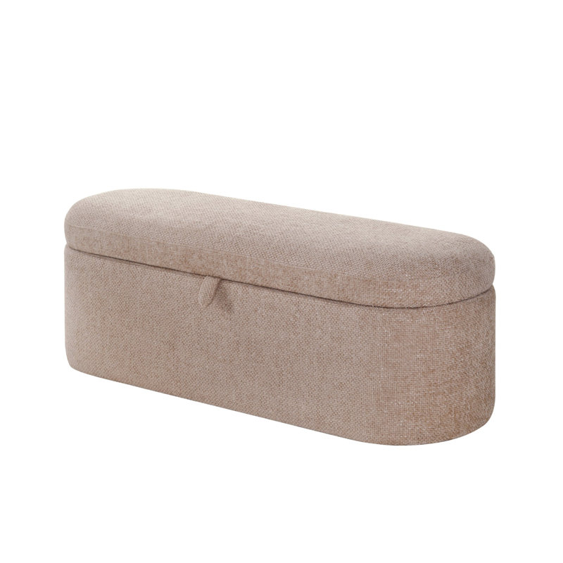 Philipa Storage Bench-Mauve Tweed, Pink