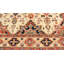Tapis ivoire / bleu en laine noué à la main de style oriental rectangulaire 5 pi 1 po x 6 pi 10 po Dorn