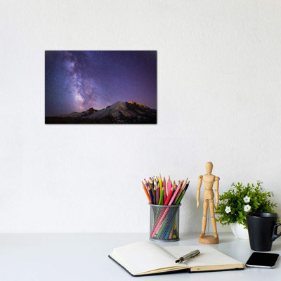 Milky Way As Seen From Mount Rainier, Mount Rainier National Park, Washington, Usa by Gary Luhm - Wrapped Canvas Print