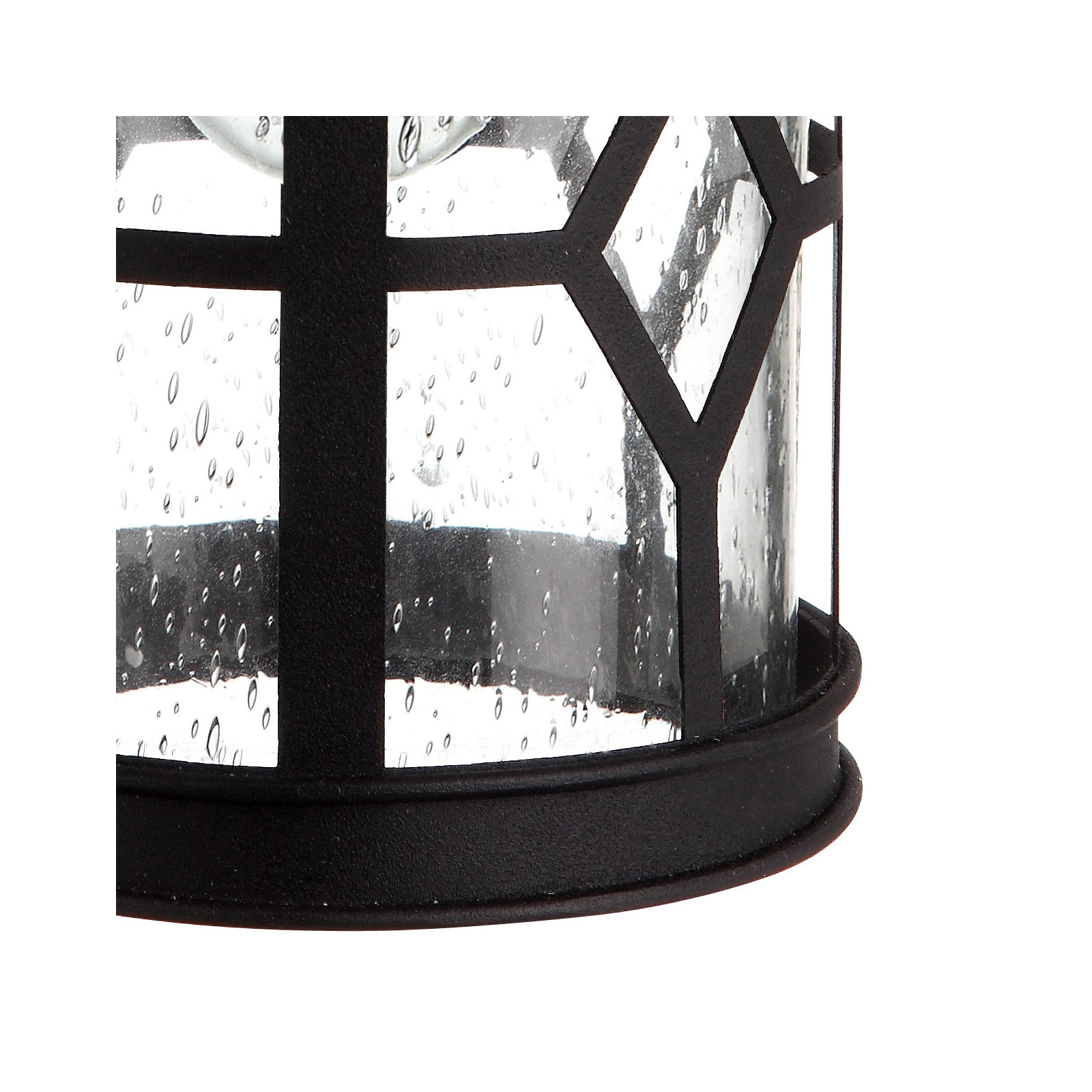 Asmahan Single Light Cylinder Outdoor Steel Wall Light, 13" H x 5.5" W x 7.125" D