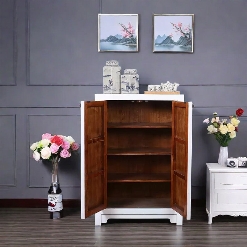 Élégante armoire en bois avec mortaise et conception Tenon