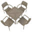 4 - Person Patio Dining Set with Square Table-101949125