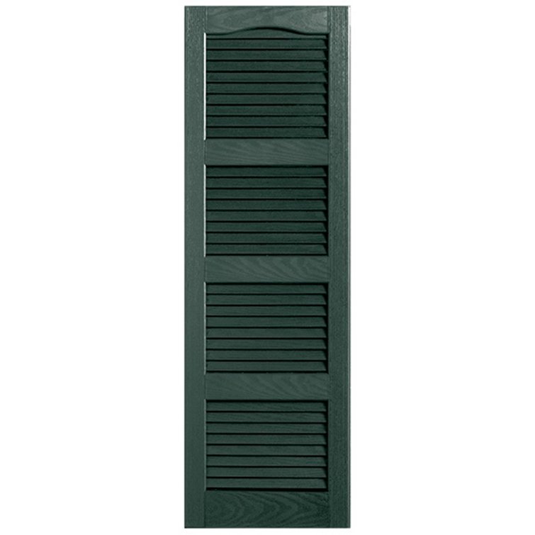Cathedral Top Four-style Open Louvre Shutters Pair