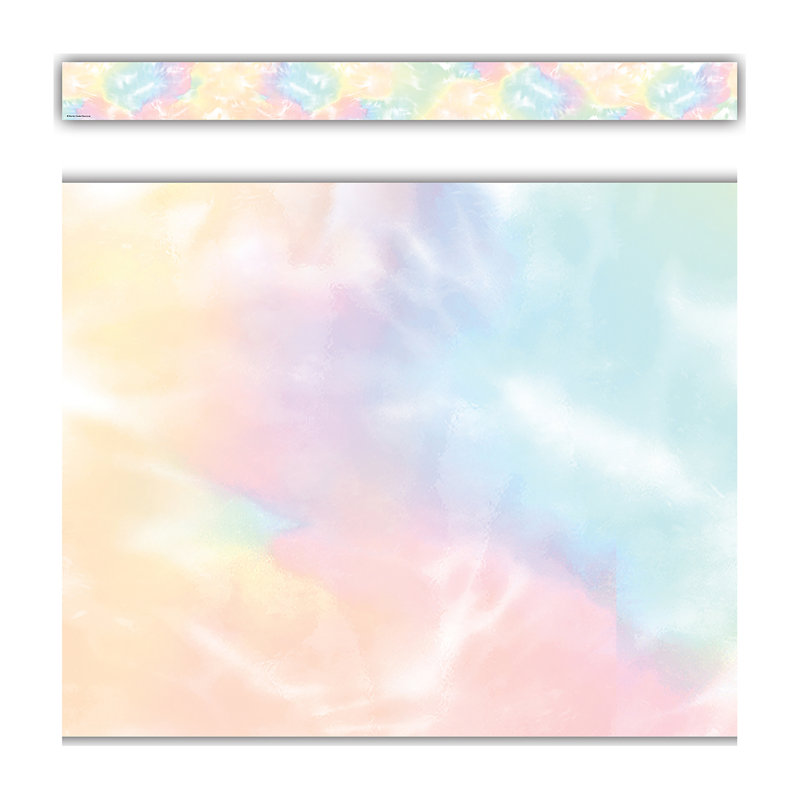 Bordure droite pastel Pop Tie-Dye