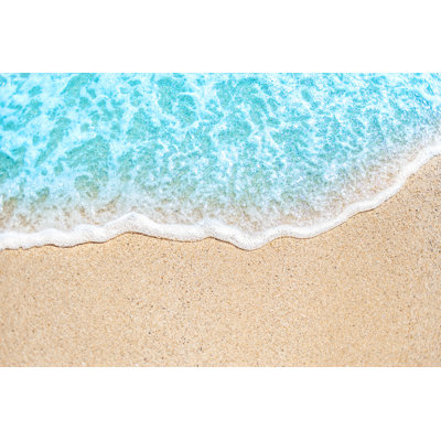 Ocean On Sandy Beach by Zakharova_Natalia - Wrapped Canvas Print