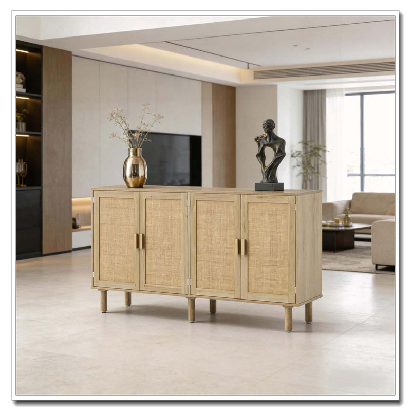 Buffet en rotin avec construction solide et durable