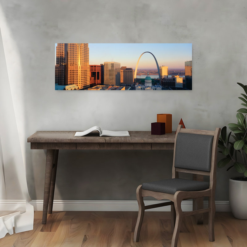St. Louis Skyline by J Sohm/VOA LLC - Wrapped Canvas Panoramic Print, 30.48 cm H x 91.44 cm W