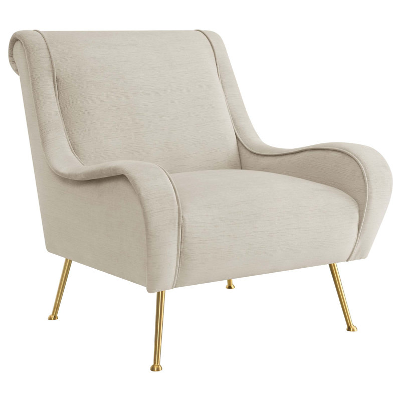 Fauteuil d'appoint à coussin serré Lundy Stone, Beige