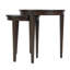 Ensemble de 2 tables gigognes rondes en bois massif Orofino