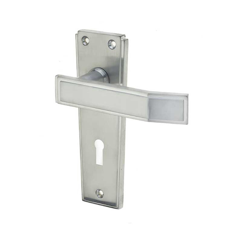 153X50mm SC Deco Lever Lock, Polished Chrome