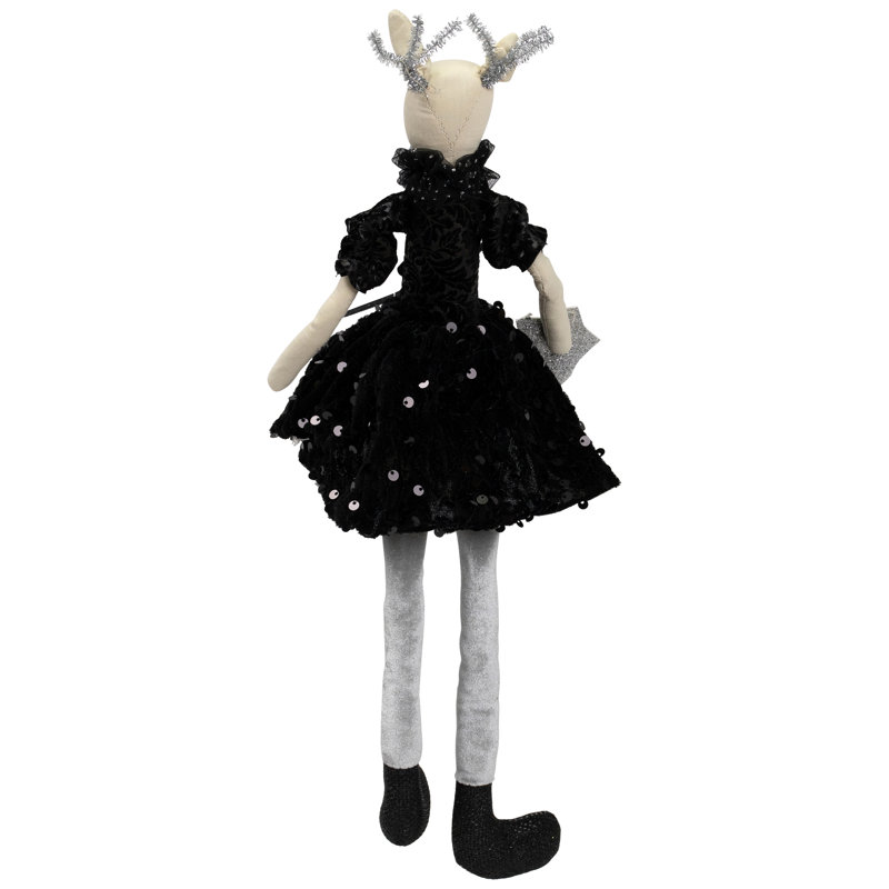 Sitting Reindeer With Dangling Legs Christmas Figure - 18"