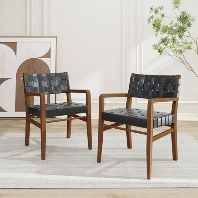 Nahian High-Quality PU Leather Dining Chairs