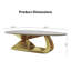 Table basse en pierre frittée Modern-466886015
