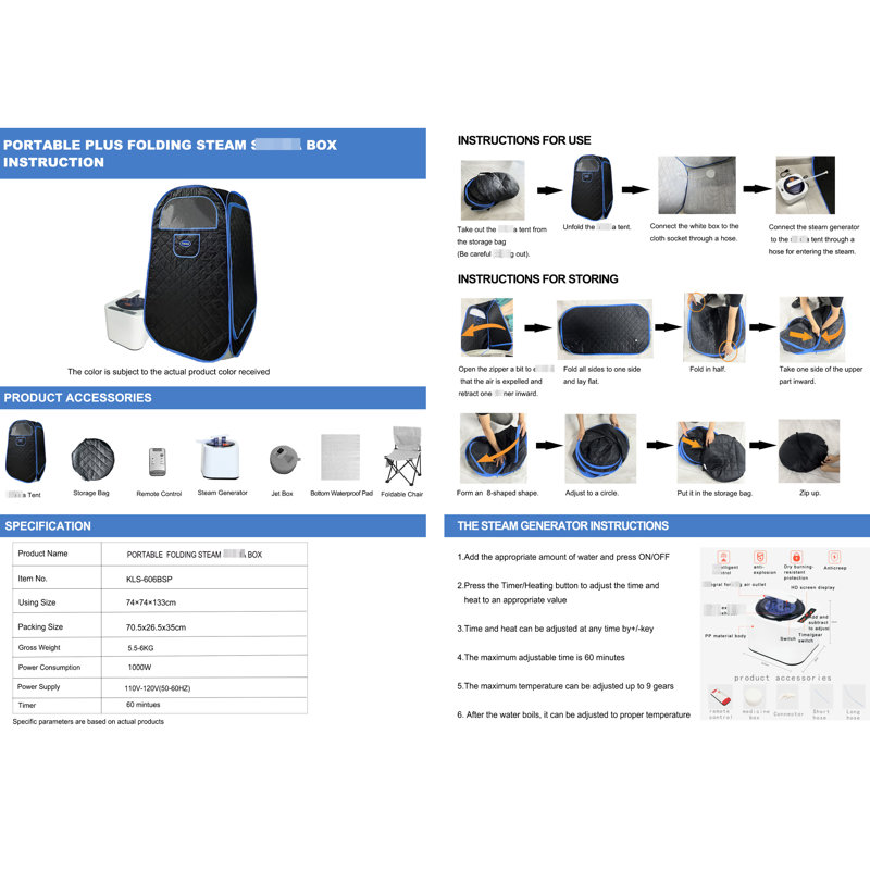 Waterproof - Easy To Clean And Maintain Home Spa Portable Rejuvenate Your Body Mind
