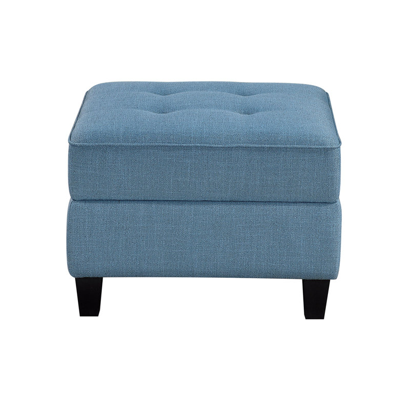 Repose-pieds de rangement pour meubles de salon en bois massif touffeté confort moderne 1pc