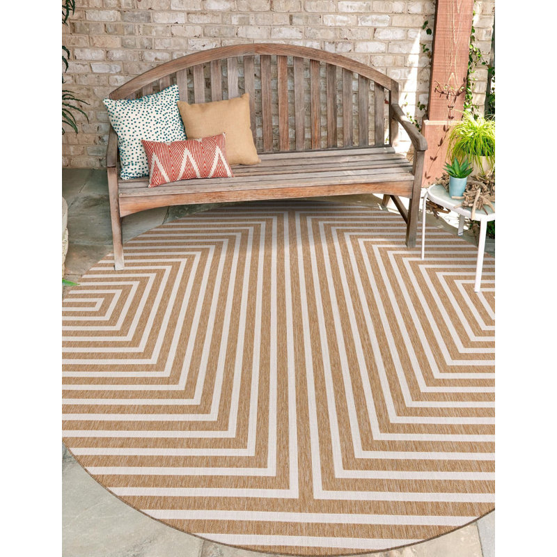 Tapis contemporain Nykeia, Rond 3 pi 1 po