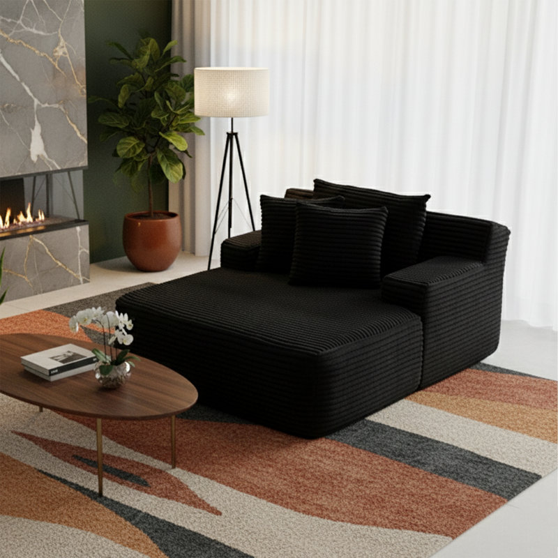 Méridienne Black Velvet