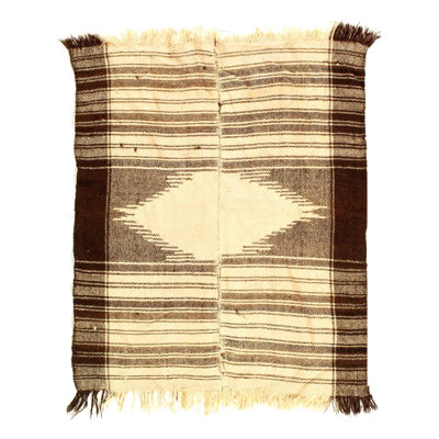 Fine Hand woven Flat Weave vintage Sumak 3'4"X 4'
