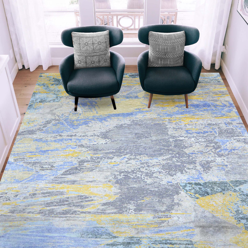 Abstract Area Rug, Rectangle 8' x 10'