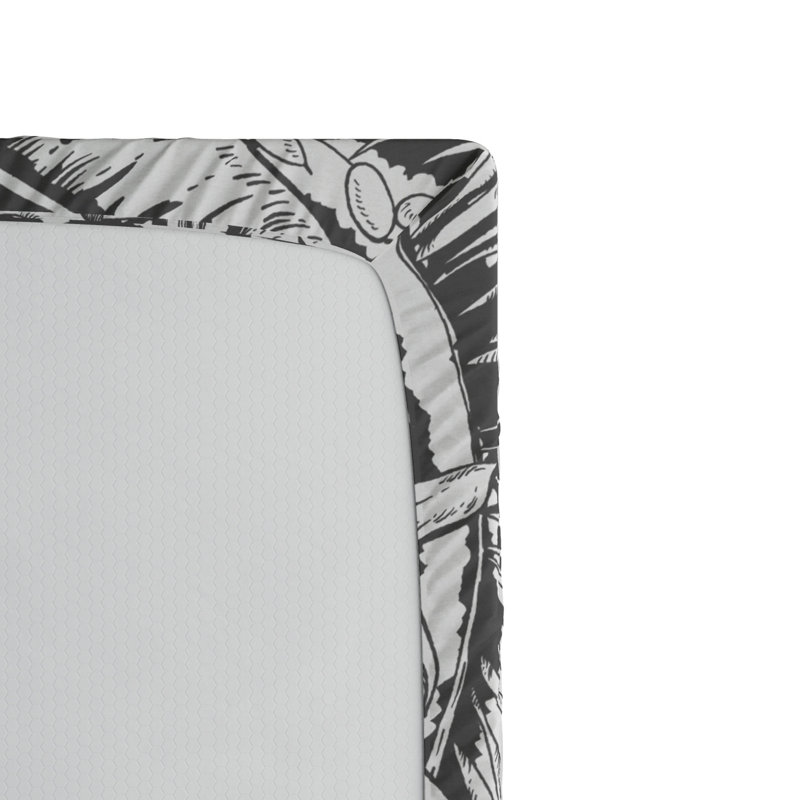 Microfiber Floral Fitted Sheet, Twin Fitted Sheet