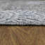 Tapis d'intérieur tissé à la main en polypropylène géométrique argenté-329839159