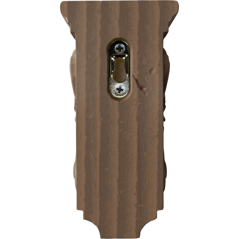 Petit corbeau en bois d'acanthe l 3 1/2 po x P 4 po x H 7 po (paquet de 4), Noyer brun, H 7 po x l 3 1/2 po x P 4 po