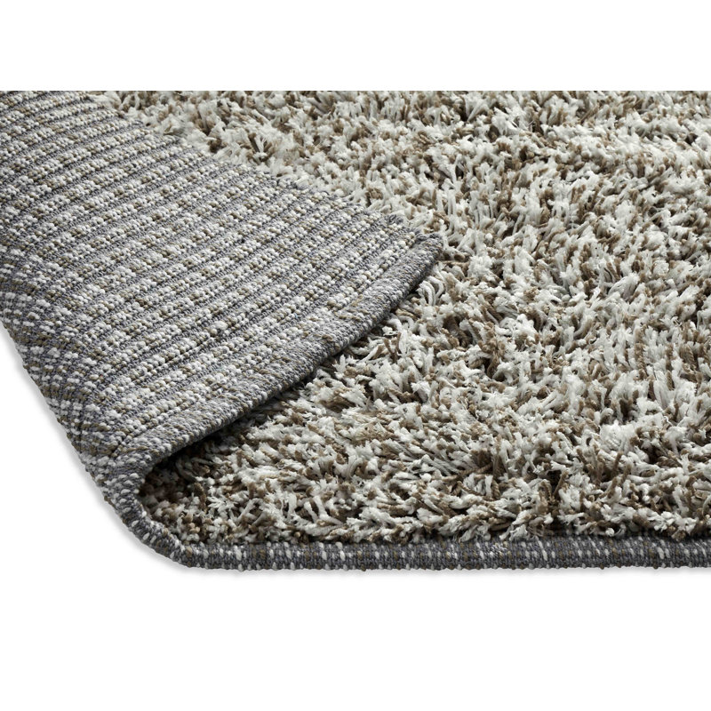Tapis bleu fait à la main Medon, 87 po x 111 po