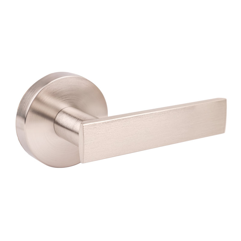 Levier de porte de passage Nero, Nickel satiné