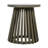 Outdoor Acacia Wood Patio Side Table, Round Coffee Table For Backyard, Lawn, Balcony,Grey Finish
