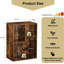 Averyona Small Cube Bookcase Vertical Horizontal Irregular Open Shelf Bookcase-237342820