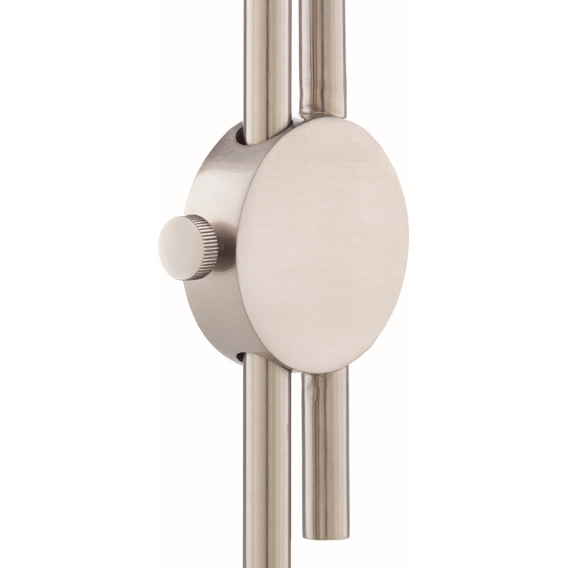 Lampe de table 25 po Aniya, Argent/blanc