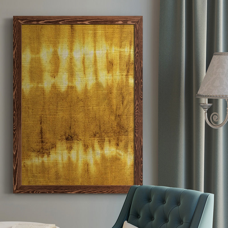 Turmeric Sunrise IV, reproduction d'art sur toile, H 37,5 po x l 27,5 po x P 1 po, Érable