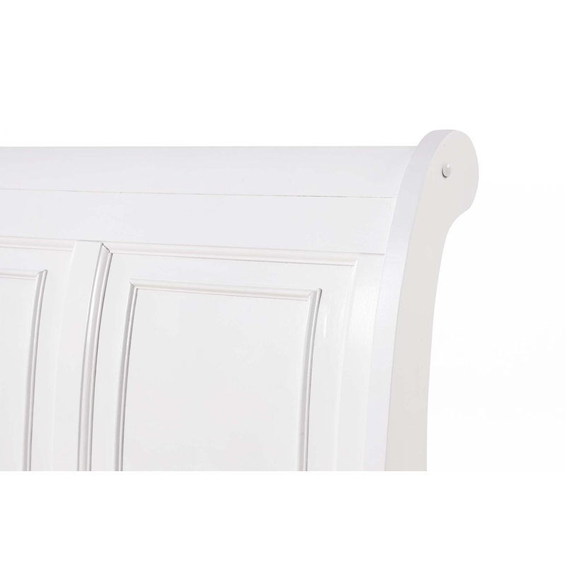 Bed Frame(Only Bed), Twin, White
