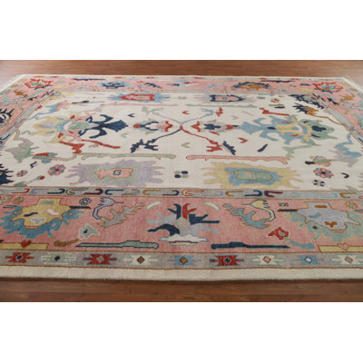 Ivory Oushak Oriental Large Rug 10x15