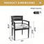 Ensemble de 8 chaises d'extérieur Modern
